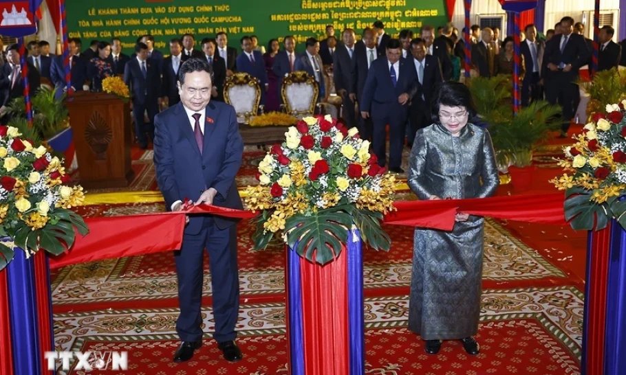 Inauguration of the symbolic project of Vietnam-Cambodia solidarity and friendship