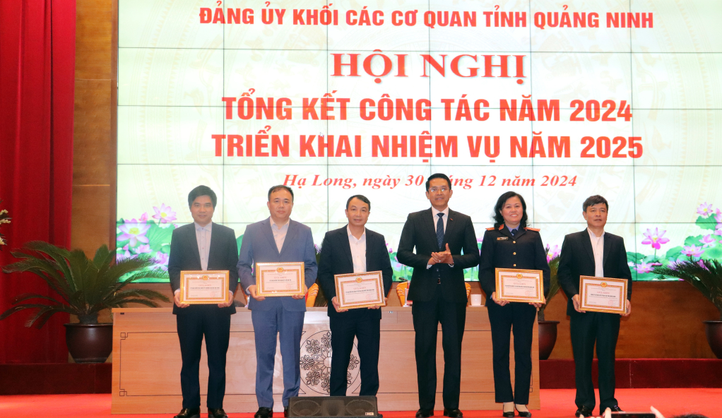 Các tổ chức Đảng có thành tích xuất sắc trong phong trào thi đua kiểm tra, giám sát năm 2024