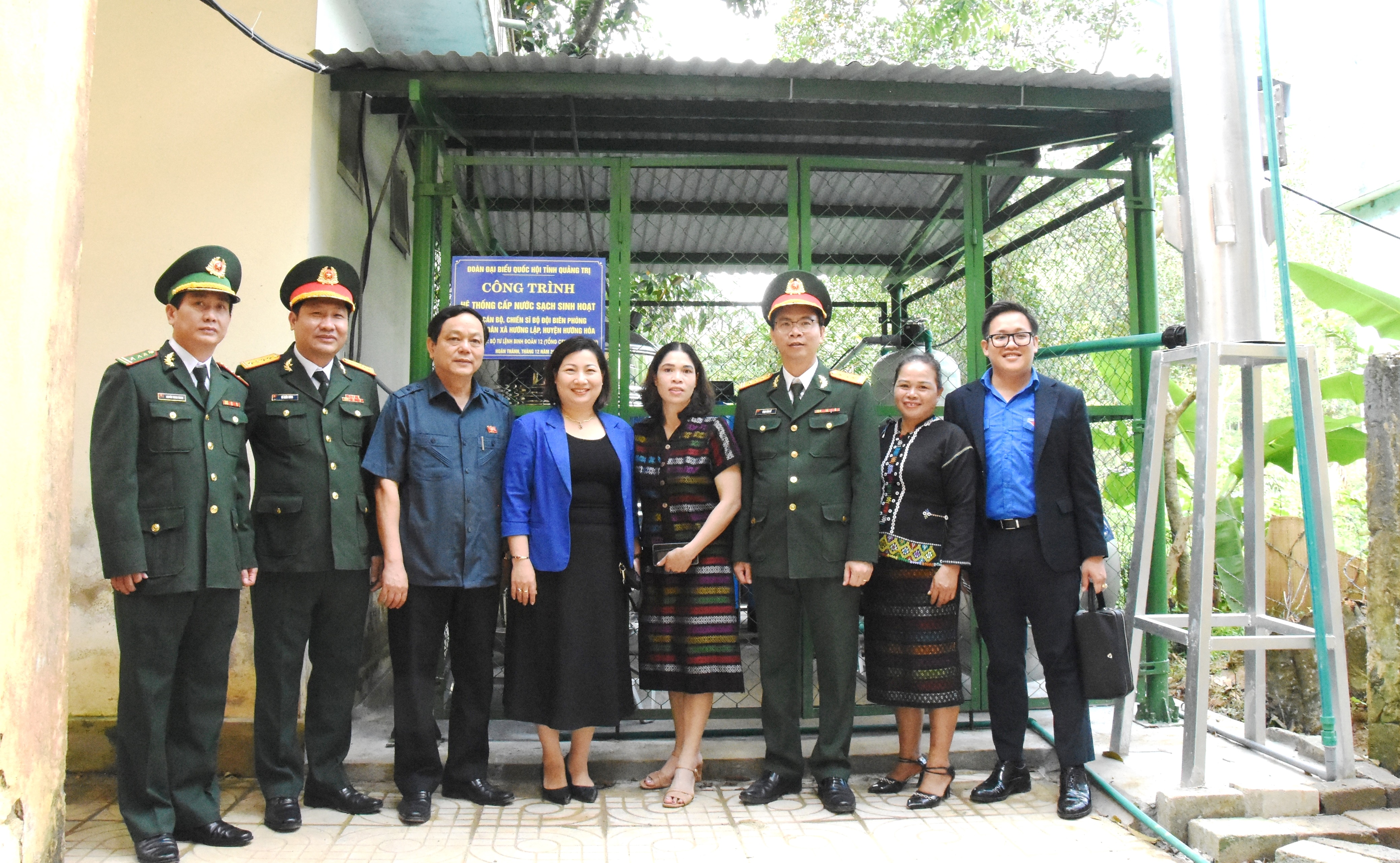 Khánh thành công trình cấp nước sinh hoạt cho bộ đội biên phòng và Nhân dân xã Hướng Lập