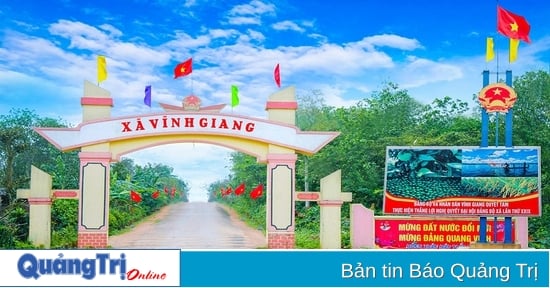 With great efforts, Vinh Giang has achieved the standard of advanced new rural commune.