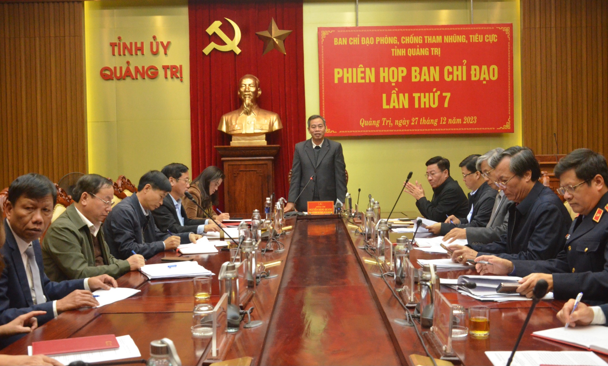 Standing Deputy Secretary of the Provincial Party Committee, Chairman of the Provincial People's Council Nguyen Dang Quang: Focus on handling corruption and negative cases that are of public concern