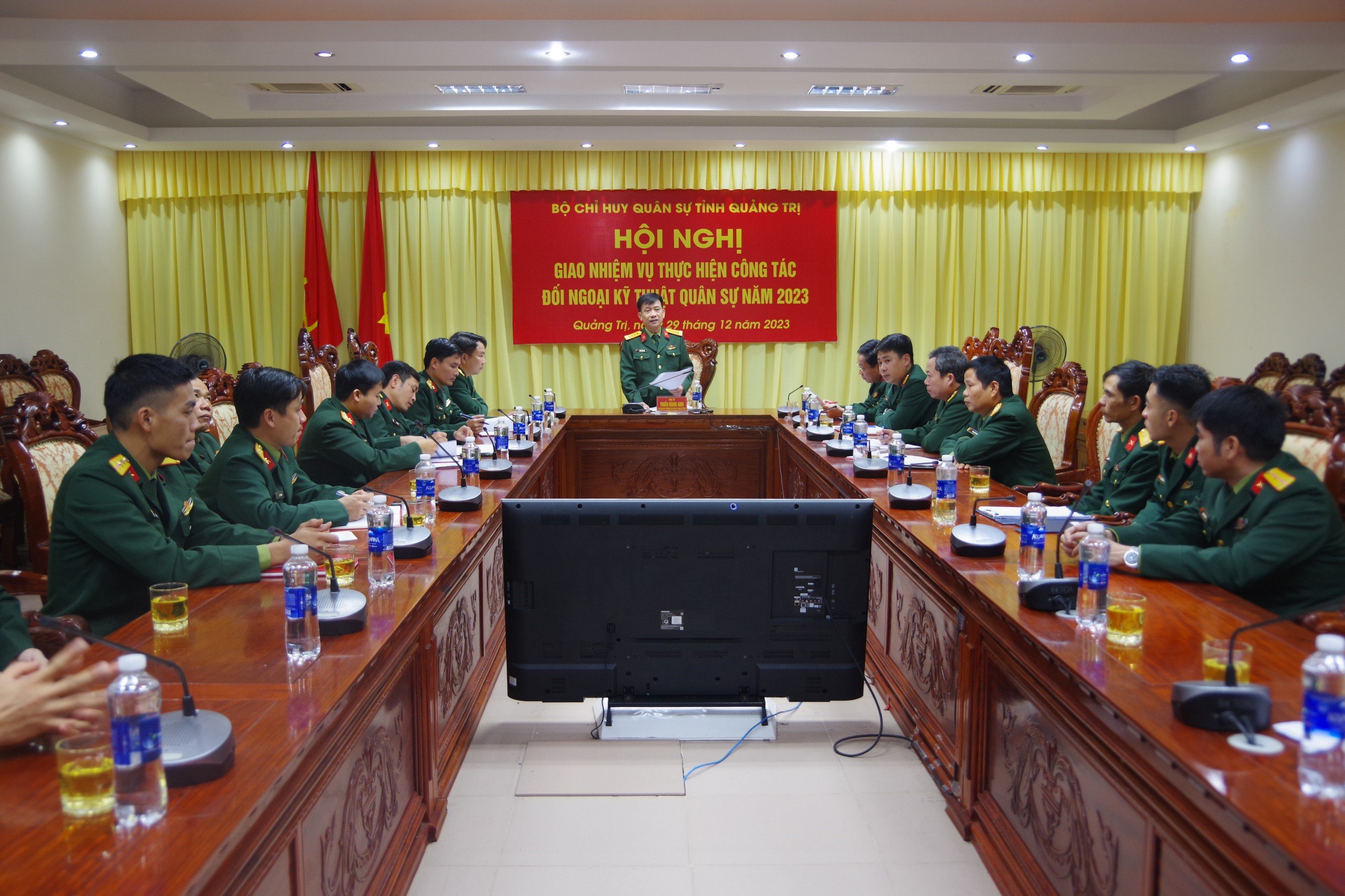 Quang Tri Military Command: Assigning tasks to carry out military technical foreign affairs in 2023