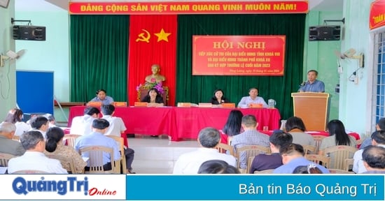 Đại biểu HĐND tỉnh, HĐND  TP. Đông Hà tiếp xúc cử tri tại các địa phương