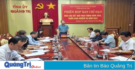 Ban Chỉ đạo Cải cách tư pháp tỉnh triển khai nhiệm vụ năm 2024