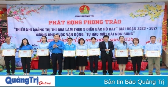 Phát động phong trào “Thiếu nhi Quảng Trị thi đua làm theo 5 điều Bác Hồ dạy” giai đoạn 2023