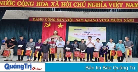 Báo Quảng Trị - Quỹ Thiện Tâm: Tặng 226 suất quà tết tại huyện Vĩnh Linh