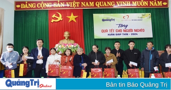 Báo Quảng Trị - Quỹ Thiện Tâm: Trao tặng 140 suất quà cho người dân có hoàn cảnh khó khăn tại huyện Cam Lộ