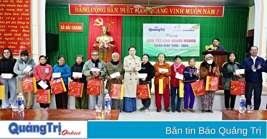 Báo Quảng Trị - Quỹ Thiện tâm, Tập đoàn VinGroup: Trao tặng 84 suất quà tết cho hộ có hoàn cảnh khó khăn tại xã Hải Chánh