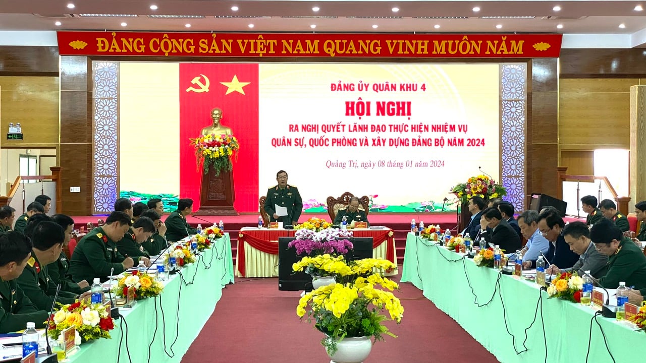 Đảng ủy Quân khu 4 ra nghị quyết lãnh đạo thực hiện nhiệm vụ quân sự, quốc phòng và xây dựng Đảng bộ năm 2024