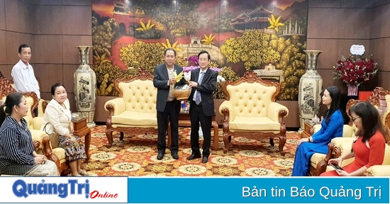 Ban Tuyên huấn tỉnh Salavan thăm, chúc tết Ban Tuyên giáo Tỉnh ủy