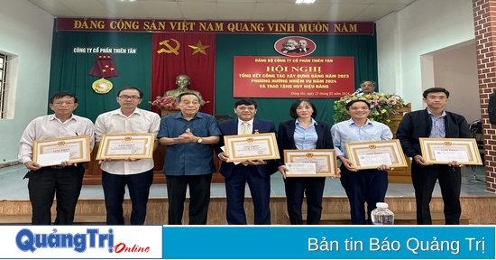 Đảng ủy Công ty Cổ phần Thiên Tân triển khai công tác xây dựng Đảng năm 2024