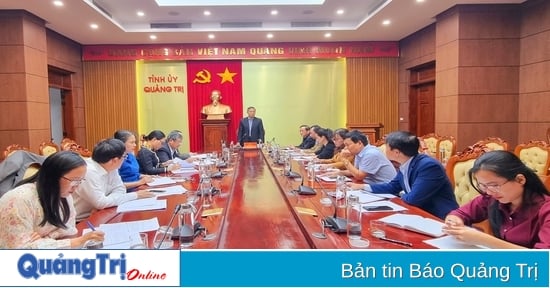 Thường trực Tỉnh ủy làm việc với Ban Tuyên giáo Tỉnh ủy về nhiệm vụ trọng tâm năm 2024