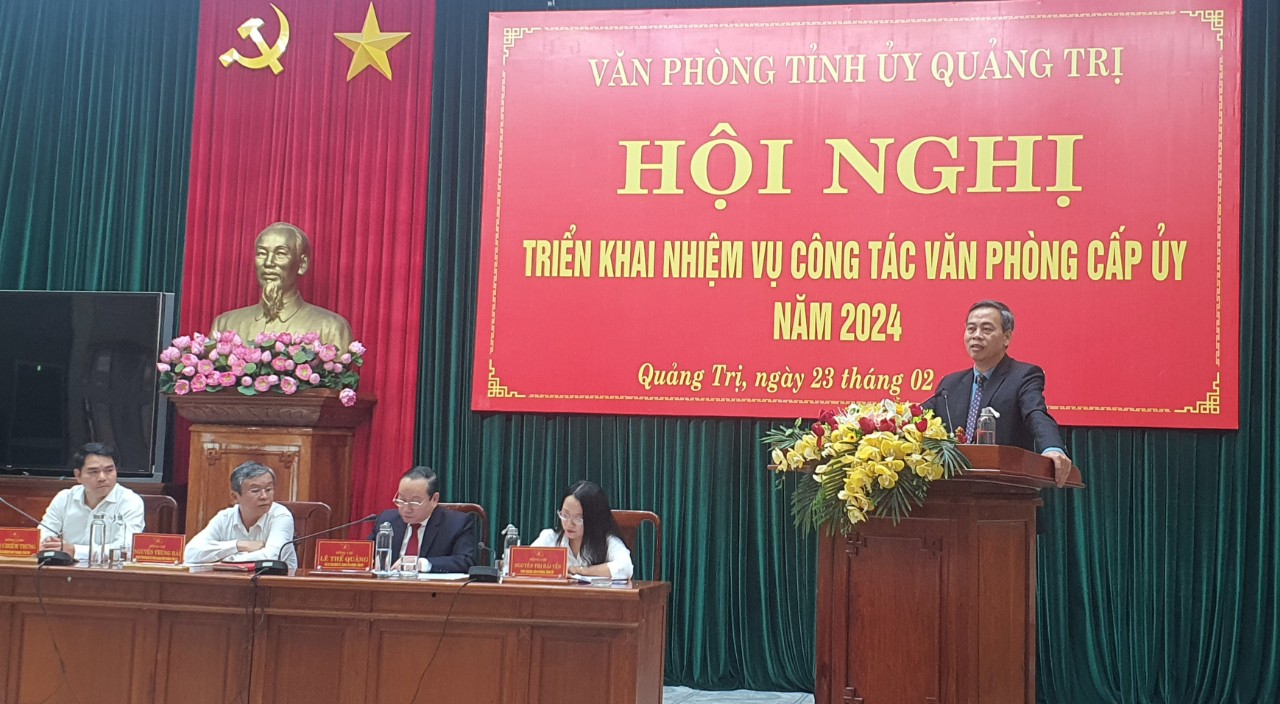 Triển khai nhiệm vụ công tác văn phòng cấp ủy năm 2024