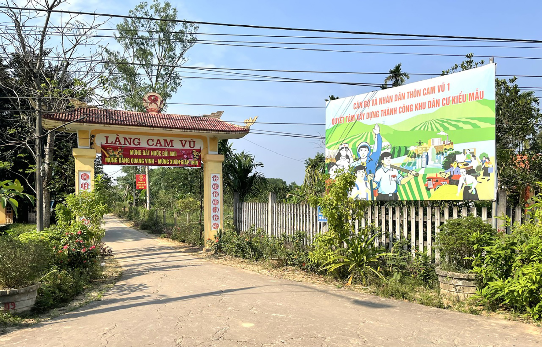 La comuna de Cam Thuy finaliza la construcción de nuevas áreas rurales avanzadas