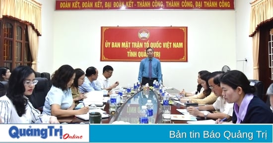 Thường trực Tỉnh ủy làm việc với Ban Thường trực Ủy ban MTTQ Việt Nam tỉnh