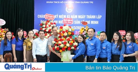 Lãnh đạo tỉnh chúc mừng Tỉnh đoàn nhân kỷ niệm 93 năm Ngày thành lập Đoàn TNCS Hồ Chí Minh