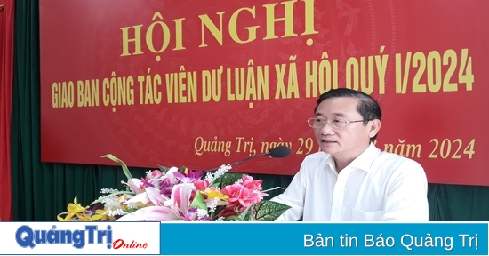 Giao ban cộng tác viên dư luận xã hội quý I/2024 