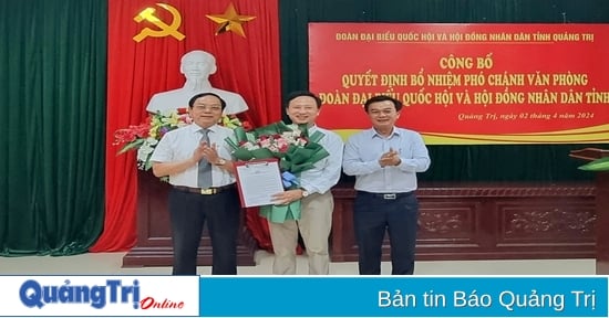 Herr Duong Phuoc Tuan wurde zum stellvertretenden Büroleiter der Delegation der Nationalversammlung und des Volksrats der Provinz ernannt.