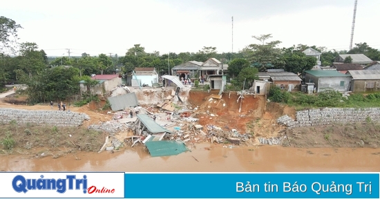 Nearly 94 billion VND to build embankment to prevent landslides on Thach Han river bank