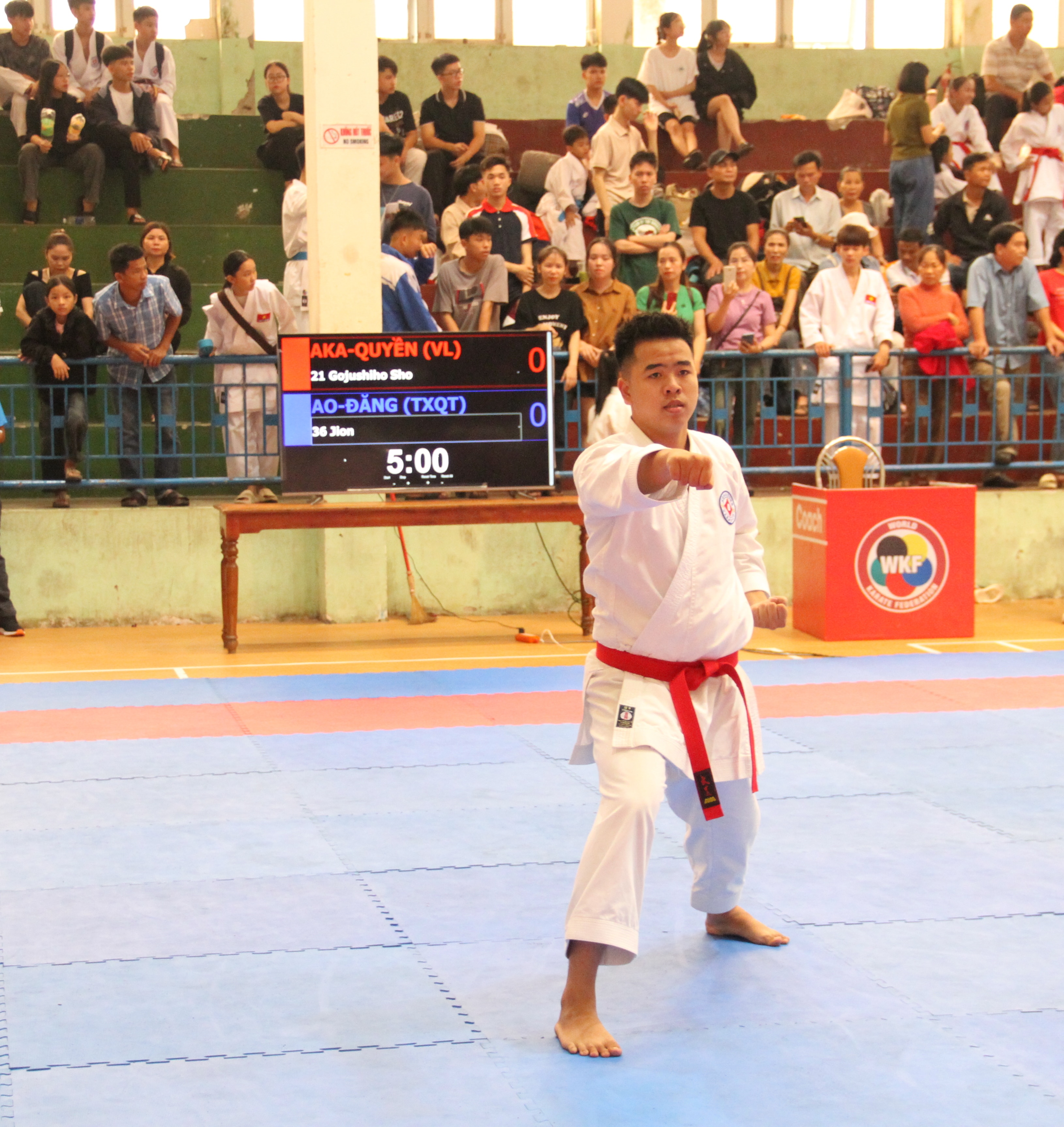 Bộ môn Karate lần đầu tiên được đưa vào thi đấu chính thức tại Hội khỏe Phù Đổng tỉnh