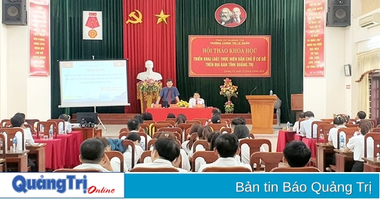 Hội thảo khoa học triển khai Luật Thực hiện dân chủ ở cơ sở trên địa bàn tỉnh