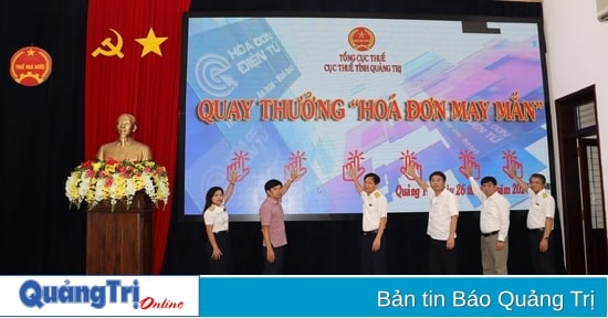 Quay thưởng “Hóa đơn may mắn” kỳ VIII, quý I năm 2024