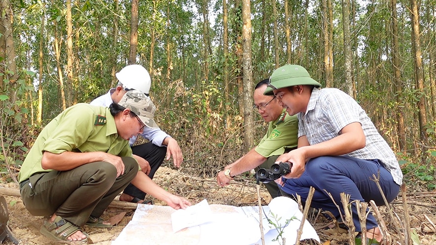 Khoanh vùng khu vực trọng điểm để ứng phó với cháy rừng ở Cam Lộ