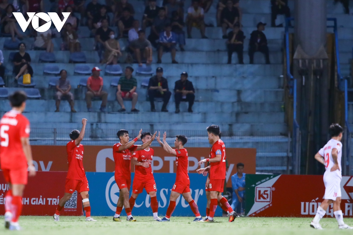 Bảng xếp hạng V-League mới nhất: SLNA lâm nguy, Thể Công Viettel thăng tiến