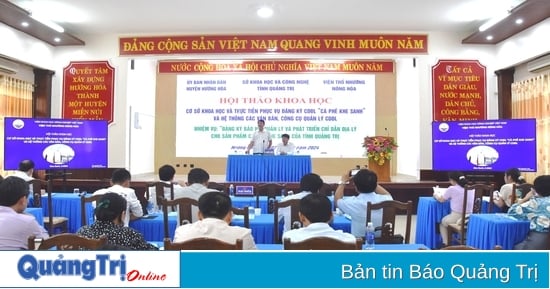 Hội thảo Cơ sở khoa học và thực tiễn phục vụ đăng ký chỉ dẫn địa lý “Cà phê Khe Sanh”