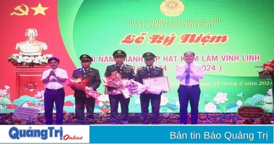 Celebración del 50 aniversario de la creación del Departamento de Protección Forestal del Distrito de Vinh Linh