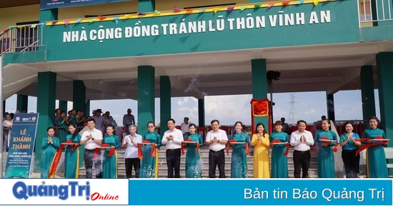 Khánh thành Nhà cộng đồng tránh lũ trị giá 2,5 tỉ đồng tại thôn Vĩnh An, xã Cam Hiếu