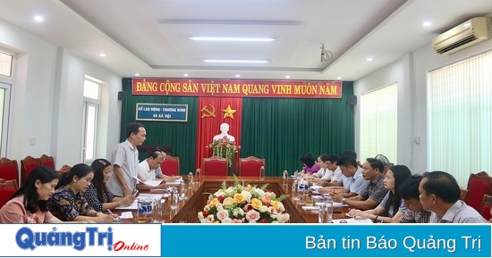 Thẩm tra các báo cáo, tờ trình thuộc lĩnh vực lao động, thương binh và xã hội trình kỳ họp HĐND tỉnh