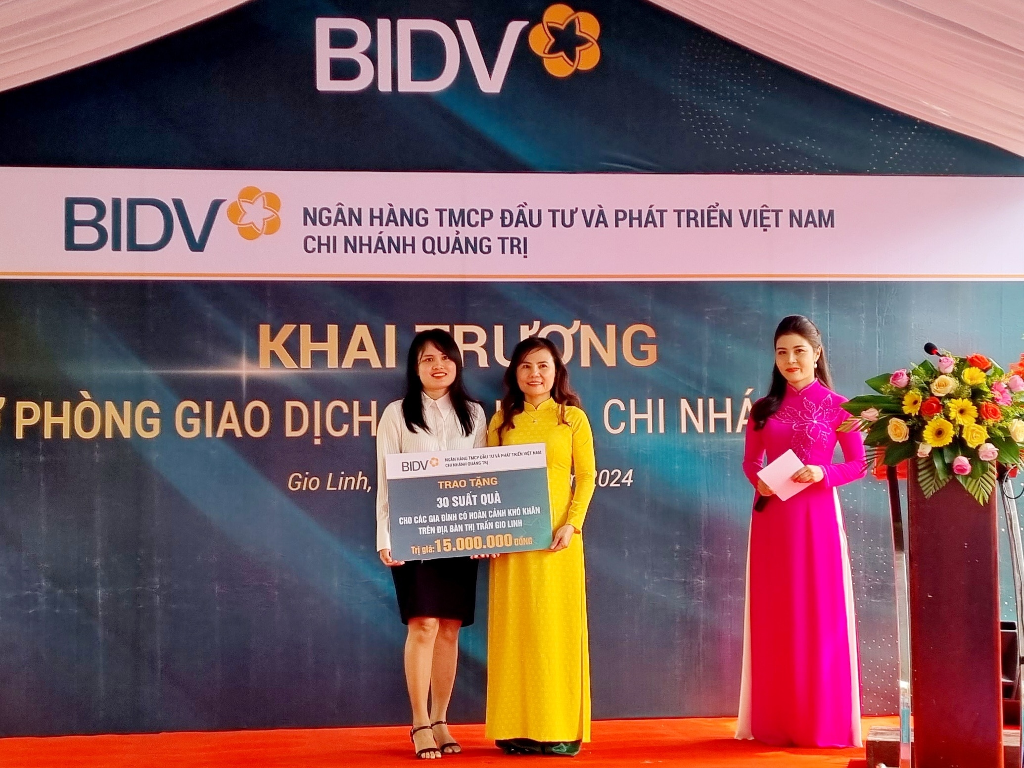 BIDV chi nhánh Quảng Trị: Khai trương Phòng giao dịch Gio Linh