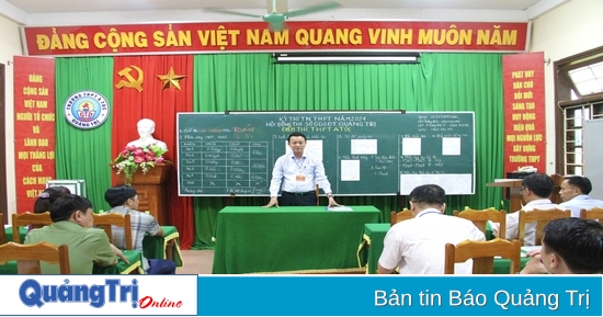 Chủ động các phương án ứng phó với tình hình thời tiết bất thường tại các điểm thi trên địa bàn huyện Hướng Hoá