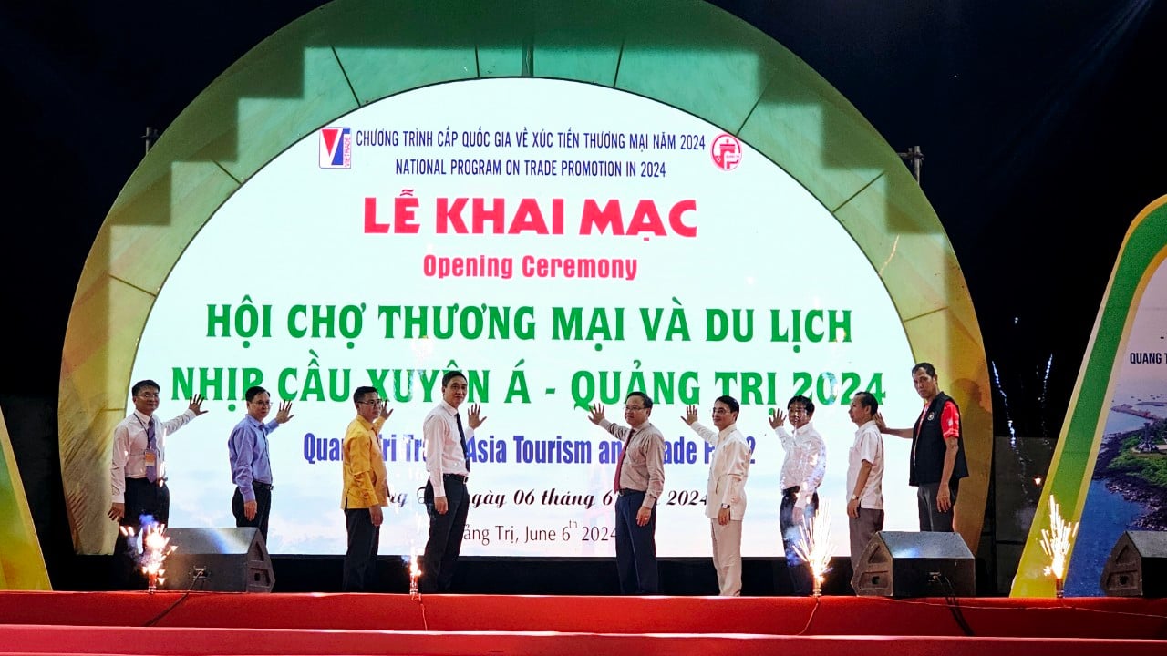 Khai mạc Hội chợ Thương mại và Du lịch - Nhịp cầu Xuyên Á - Quảng Trị năm 2024