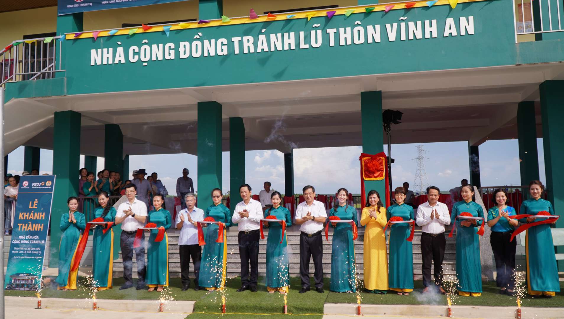 Quảng Trị: Khánh thành Nhà cộng đồng tránh lũ trị giá 2,5 tỉ đồng tại thôn Vĩnh An, xã Cam Hiếu