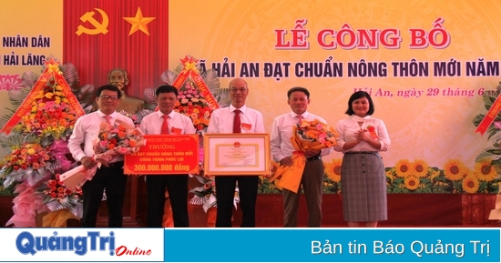 Xã Hải An đón nhận danh hiệu xã đạt chuẩn nông thôn mới