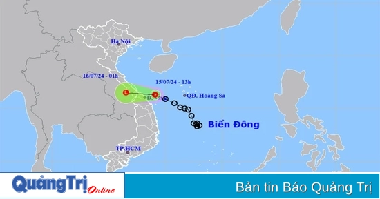 La depresión tropical entra en la zona marítima desde Quang Tri hasta Quang Nam