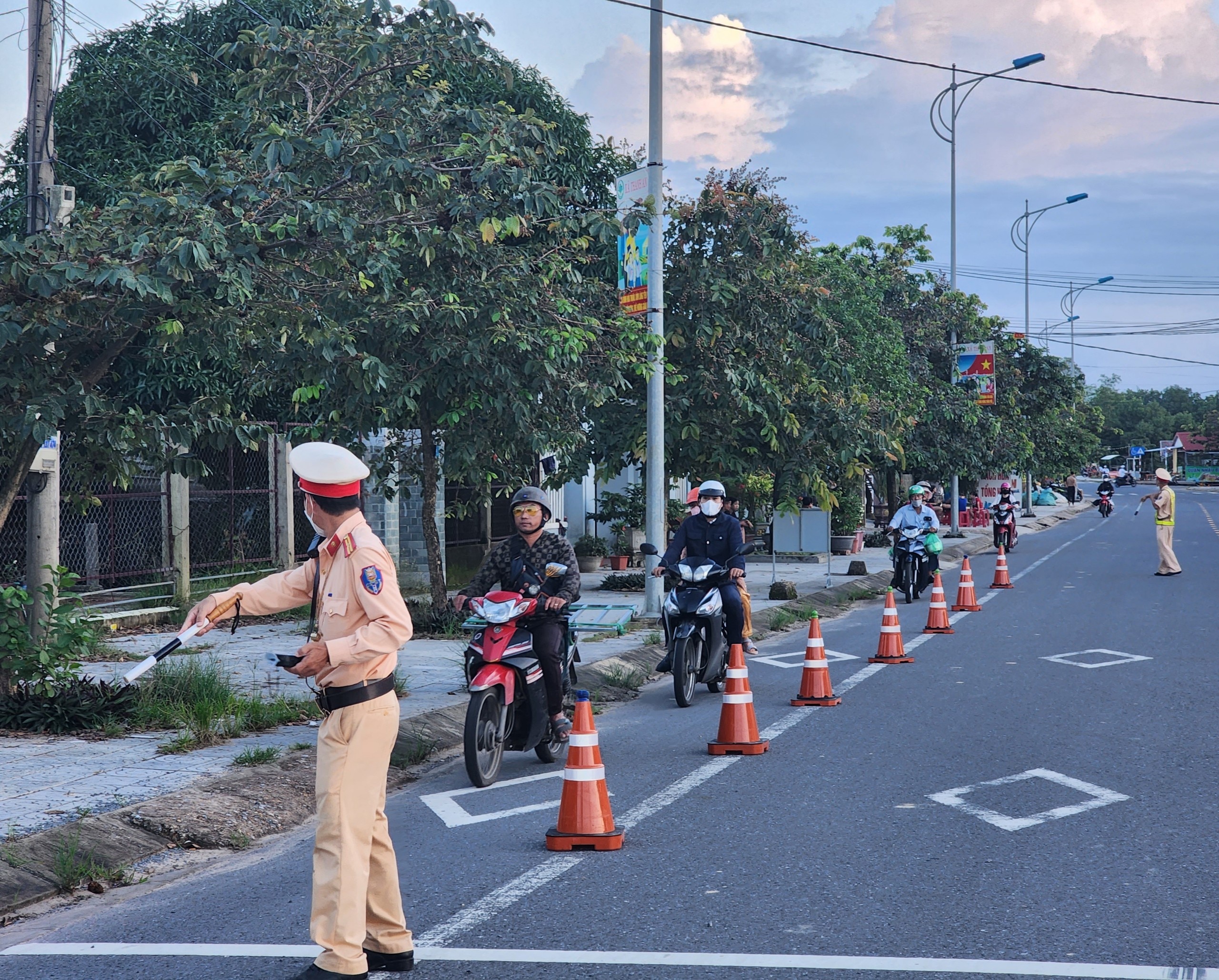 Từ ngày 1/8/2024, tổng kiểm soát xe mô tô, xe gắn máy trên địa bàn Quảng Trị