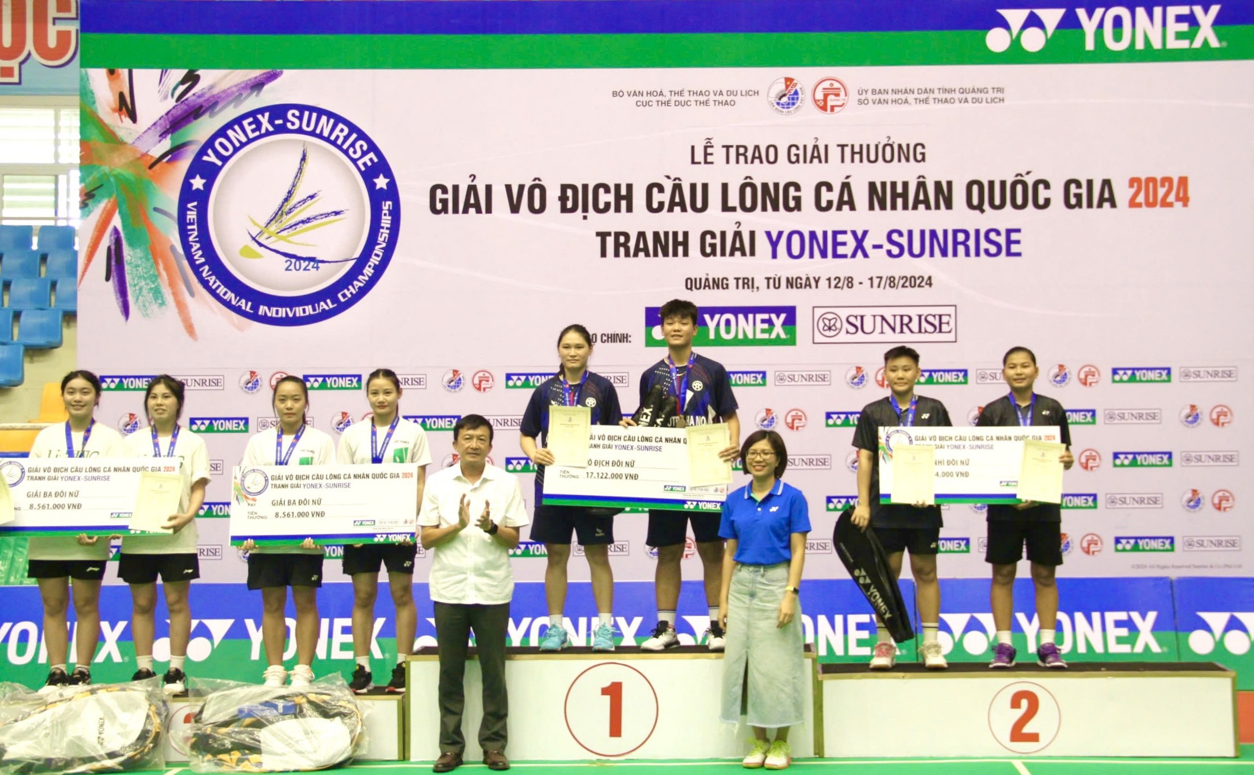 Bế mạc Giải vô địch Cầu lông cá nhân quốc gia năm 2024