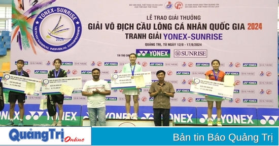 Bế mạc Giải vô địch Cầu lông cá nhân quốc gia năm 2024