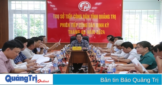 UBND tỉnh Quảng Trị tiếp công dân định kỳ tháng 8/2024