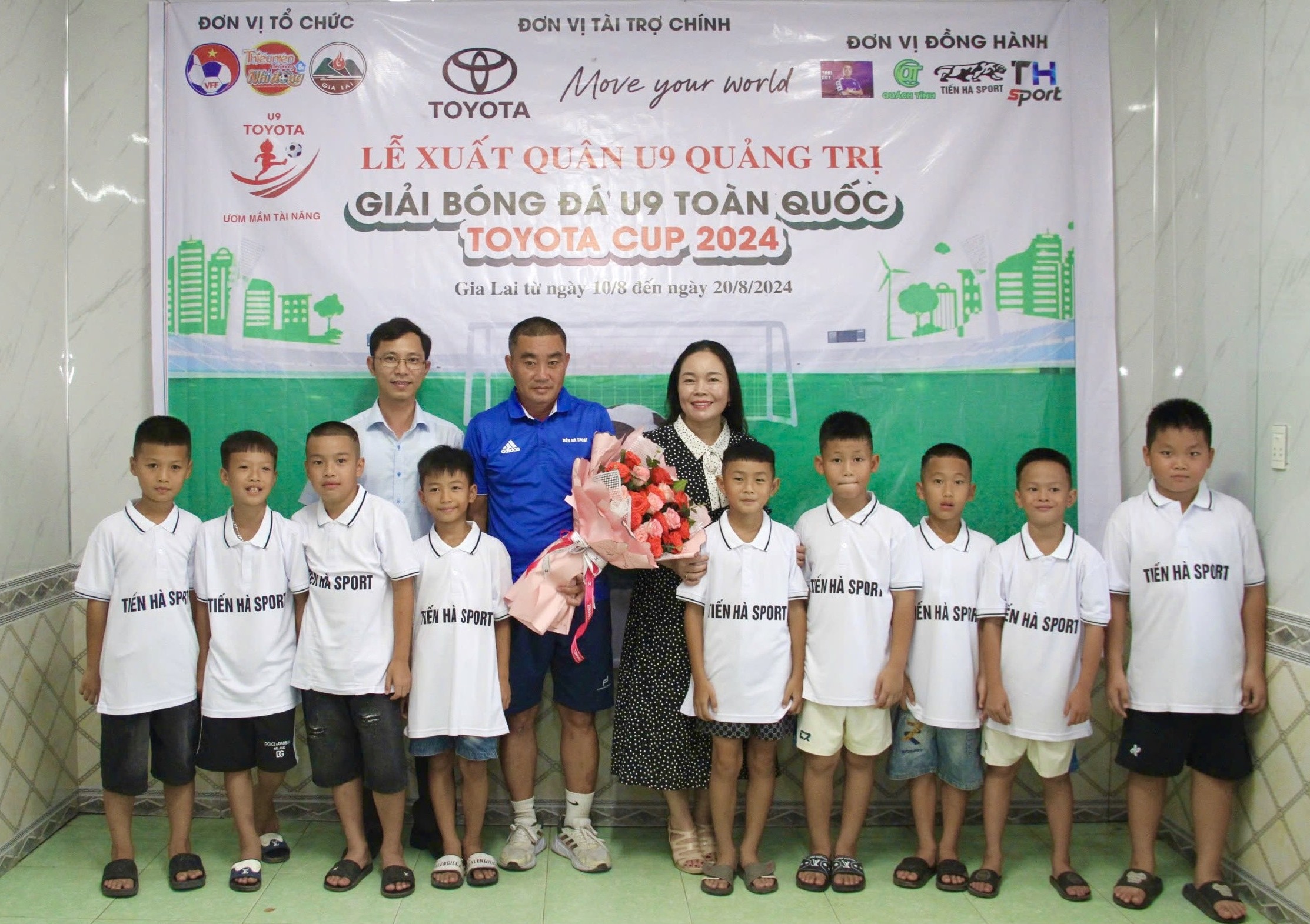 Đội bóng U9 Quảng Trị xuất quân tham gia Giải bóng đá U9 toàn quốc Toyota Cup 2024