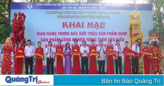 Trưng bày 200 mặt hàng sản phẩm OCOP, sản phẩm công nghiệp nông thôn tiêu biểu, sản phẩm đặc trưng tỉnh Quảng Trị