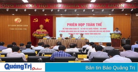 UBND tỉnh họp phiên toàn thể