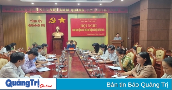 Giao ban cộng tác viên dư luận xã hội quý III/2024