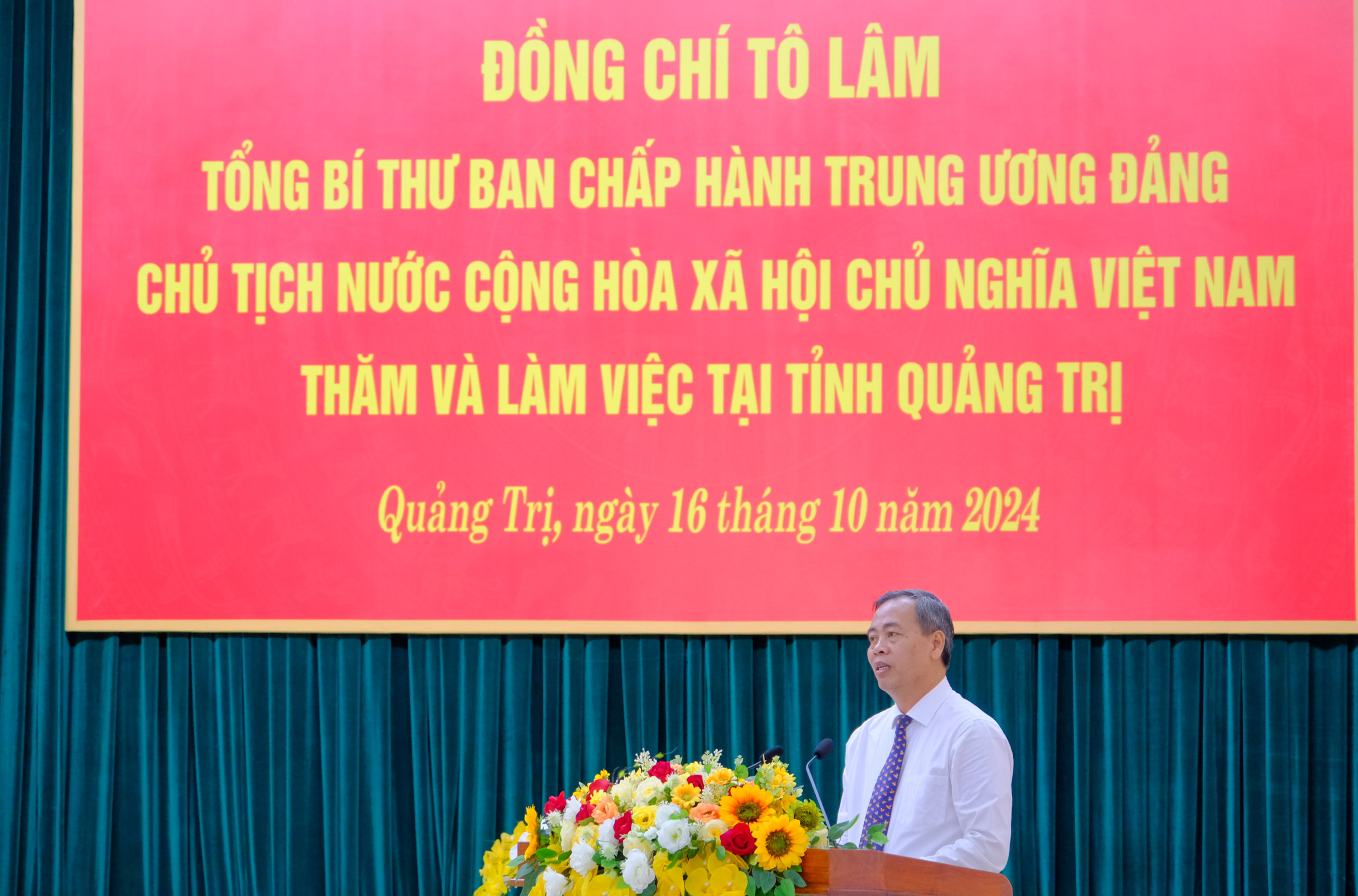 Tổng Bí thư, Chủ tịch nước Tô Lâm làm việc với Ban Thường vụ Tỉnh uỷ Quảng Trị