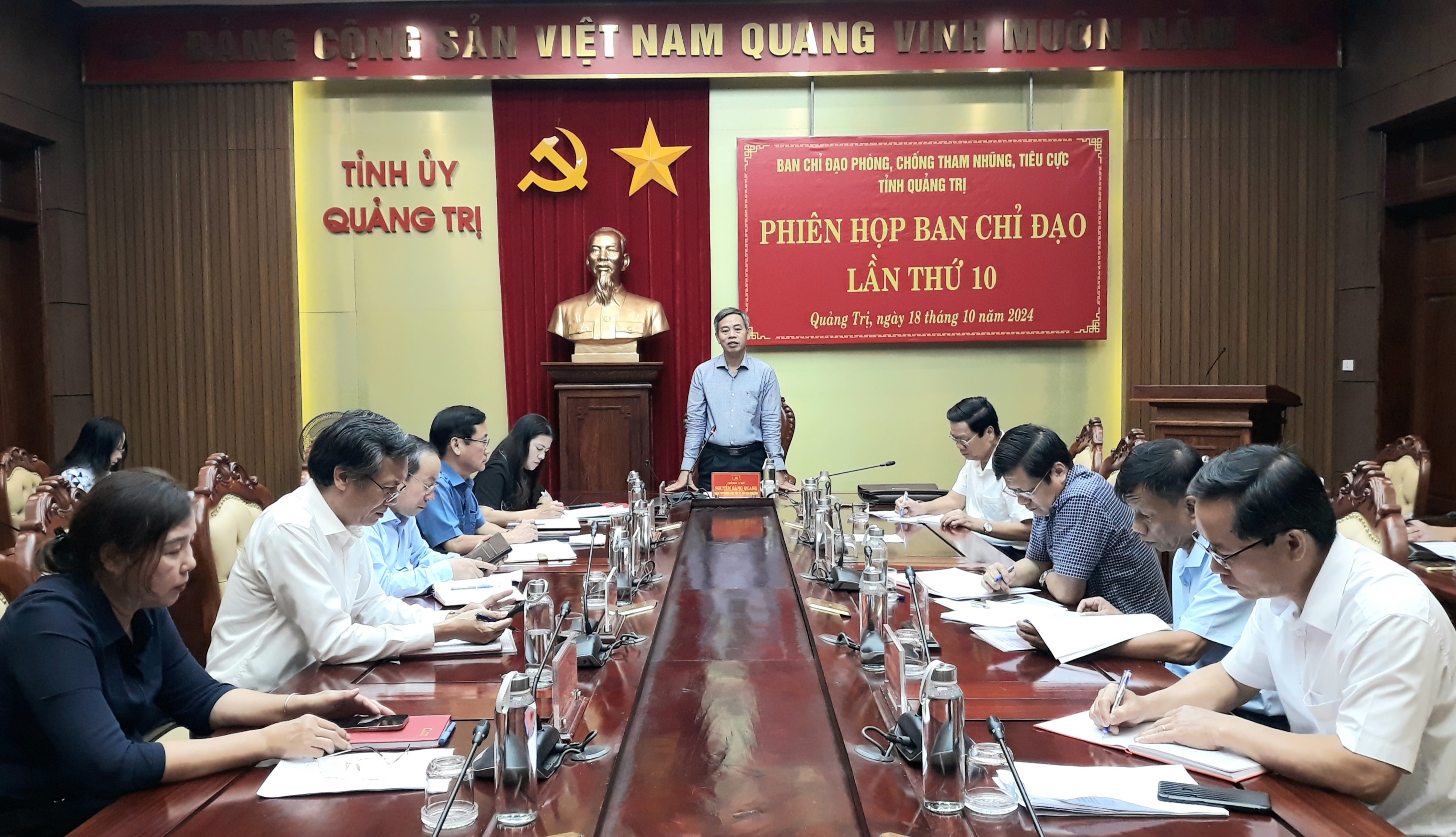 Ban Chỉ đạo phòng, chống tham nhũng, tiêu cực tỉnh họp phiên thứ 10