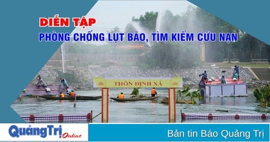 Diễn tập phòng chống lụt bão, tìm kiếm cứu nạn