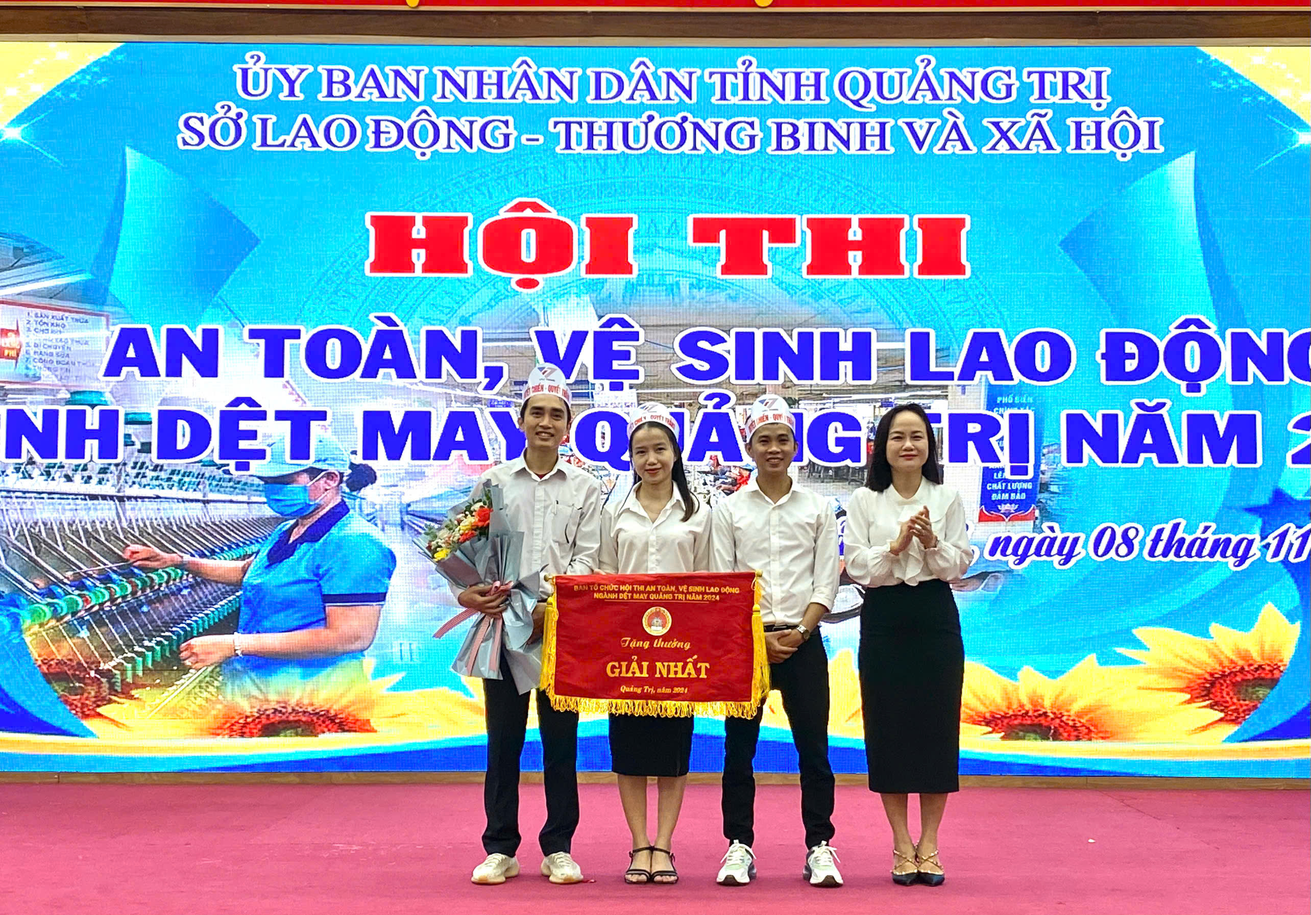 Hội thi an toàn, vệ sinh lao động ngành dệt may Quảng Trị năm 2024